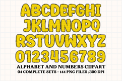 Happy Mouse Alphabet Clipart, happy mouse letters doodle Product Image 5
