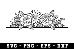 Wildflowers Svg Design | Svg Files for Cricut Product Image 1