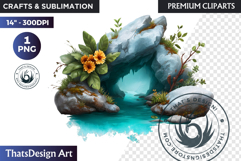 Watercolor Winter Landscapes and Snowy Cabin Illustrations Product Image 1