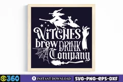 Witches brew drink company SVG, Vintage Halloween Sign Product Image 3
