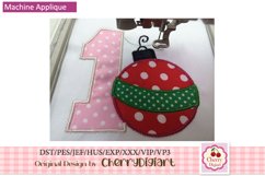Christmas Ornament Numbers machine embroidery bundle 1613B Product Image 3