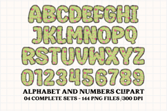 Halloween Alphabet png clipart, halloween letters doodle Product Image 5