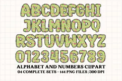 Halloween Alphabet png clipart, halloween letters doodle Product Image 5