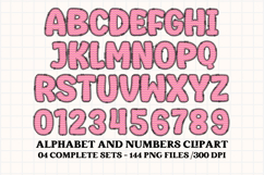 Baby Girl Alphabet, baby girl letters doodle, baby clipart Product Image 5