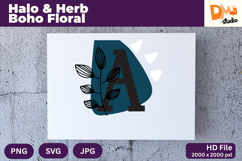 Halo &amp; Herb Boho Floral Monogram Product Image 1