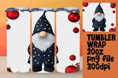 Festive Gnome Christmas Tumbler Wrap for 20oz Sublimation Product Image 1