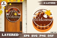 Fall Round Signs | Svg Bundle | Door Hangers Product Image 3