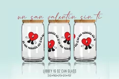 Bad Bunny , Un San Valentin Sin Ti 16 Oz Can Glass Svg Product Image 1