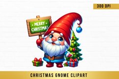 Christmas gnome sublimation, Christmas gnomes clipart Product Image 1
