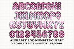 Valentine Alphabet Clip Art, valentines day letters doodle Product Image 5