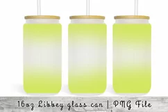 16 oz Ombre Glass Can Sublimation Tumbler Product Image 1