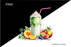 Milkshake Clipart, Food Clipart Product Image 1