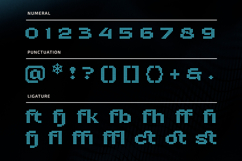 Bitcloid - Modern Futuristic Digital Dot Font Product Image 11