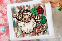 Ho Ho Ho Png, Christmas Santa Brushstrokes PNG, Christmas Product Image 1