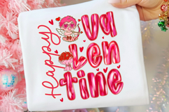 Happy Valentine Cupid Png, Brushstroke Valentine Png Product Image 3