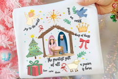 Nativity Scene Christmas Png, Coquette Jesus Christmas Png Product Image 1