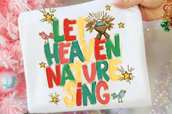 Let heaven and nature sing Png, Glory to the newborn png Product Image 1