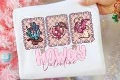 Howdy Valentine Png, Western Valentine Png, Pink Valentine Product Image 2