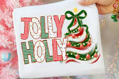 Holly Jolly Christmas png, Christmas Patterns png Product Image 1