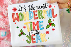 Christmas Time Png, It's The Most Wonderful Time Png Product Image 3