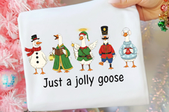 Just a Jolly Goose PNG, Funny Christmas Geese Sublimation Product Image 3