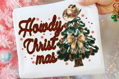 Howdy Christmas Png, Western Christmas Png, Retro Christmas Product Image 3