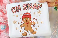 Oh Snap Png, Christmas Gingerbread png, Merry Christmas Png Product Image 1