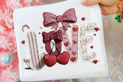 Faux Yarn Crochet Love Valentines Day PNG Product Image 2