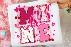 Be Mine PNG, Valentine Png, Preppy Brushtroke Valentine Png Product Image 3