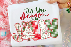 Tis The Season To Be Jolly Png, Preppy Christmas Png Product Image 2