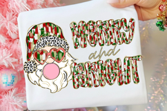 Brushtroke Merry And Bright Png, Coquette Christmas Girly Pn Product Image 1