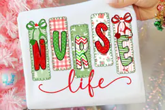 Christmas Nurse png, Nurse Coquette Christmas Png Product Image 1