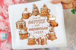 Coffee Christmas Png I Run on Coffee Png Christmas Cheer Png Product Image 3