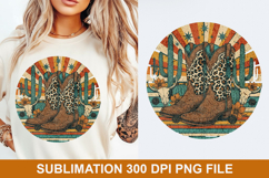 Halloween Boots Sublimation - Halloween PNG Design Product Image 1