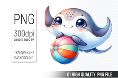 Summer Clipart PNG Bundle, Beach Clipart Design Product Image 10