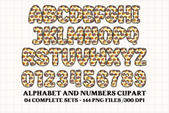 Halloween Alphabet png clipart, halloween letters doodle Product Image 5