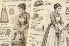 Ephemera Laundry Junk Journal Pages Product Image 5