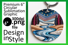 Gorgeous Circle Design Coaster Template , Holiday Product Image 1