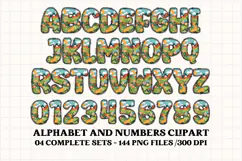 Kids Jungle Alphabet clipart, kids jungle letters doodle Product Image 5