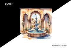 Watercolor Moroccan Clipart Product Image 1