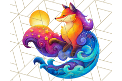 Whimsical Celestial Moon and Stars Clipart Constellation Png Product Image 3