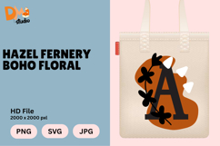 Hazel Fernery Boho Floral Monogram Product Image 1