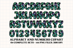 Rainbow Animal Alphabet png clipart, animal letters doodle Product Image 5