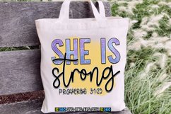 She is strong proverbs 31:25 PNG Product Image 3