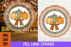 Fall Pumpkin Wind Spinner PNG for sublimation, Autumn PNG Product Image 2
