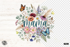 Flowers &amp; Butterfly Mothers Day Clipart Product Image 1