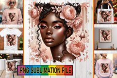 Elegant PNG TSHIRT Gift Ideas, Afro Girl Product Image 1