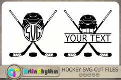 Hockey Split Monograms Svg, Hockey Monograms Svg, Hockey Svg Product Image 1