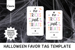 Editable Halloween Favor Hang Tag Canva Template - 3 Product Image 1