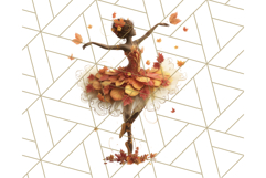 Autumn Circus Performers Clipart Vintage Characters PNG Product Image 3